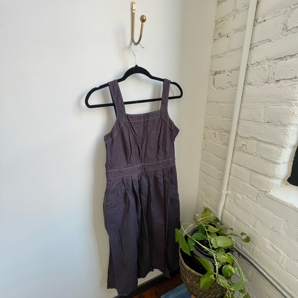 100% cotton one of a kind-hand-dyed, Pinafore Maxi Overall Dress